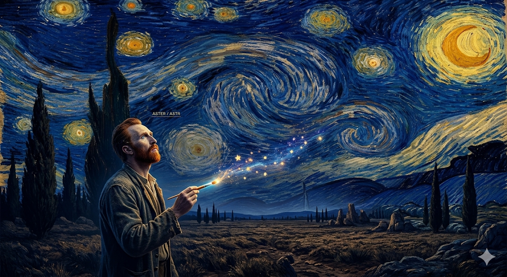 aster, astr 星星